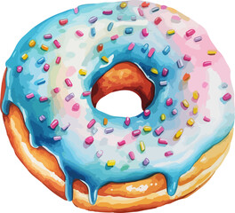 Doughnut clipart design illustration