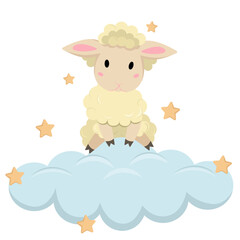 a sheep in dreams and a cloud 