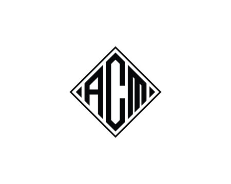 ACM logo design vector template