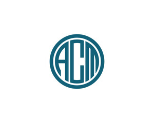 ACM logo design vector template