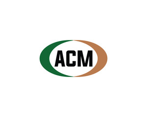 ACM logo design vector template