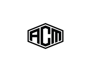 ACM logo design vector template