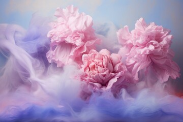 Pastel colors of abstract clouds background 