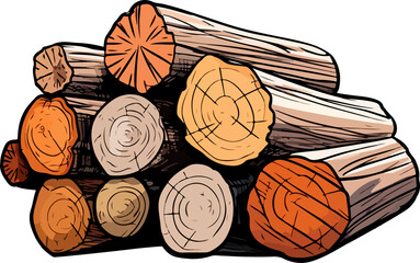 Lumber clipart design illustration isolated on white background