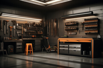 modern home carpentry workshop