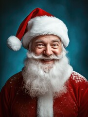 Naklejka premium Studio portrait of Santa Claus