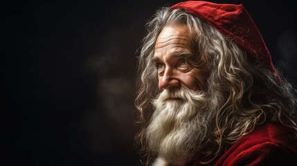 Studio portrait of Santa Claus