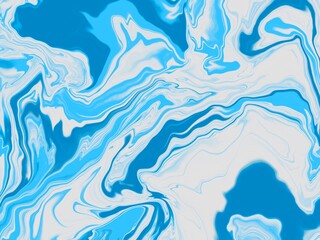 Blue Abstract Liquid Ink Background