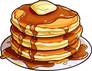 Pancake clipart design illustration