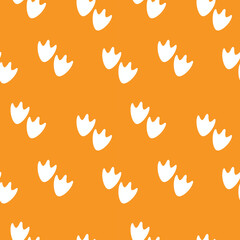 seamless pattern with duck tracks 
