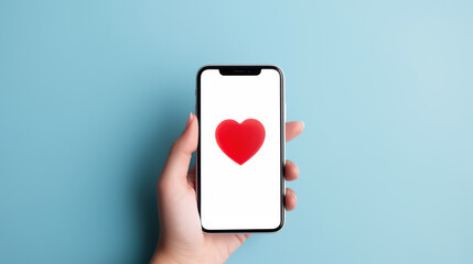 hand holding mobile phone 