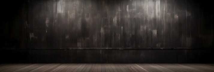 Simple room, charcoal color Wall, vinyl Floor