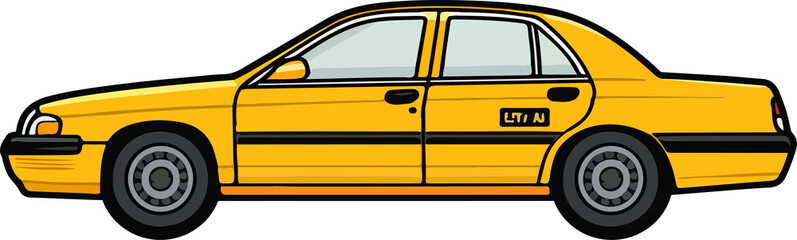 Taxi car clipart design illustration 