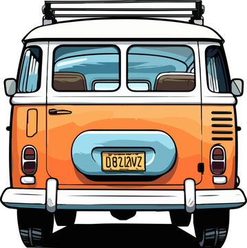 Traveling car clipart design illustration