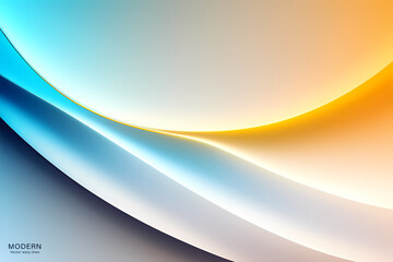 Abstract Gold Blue Background. colorful wavy design wallpaper. creative graphic 2 d illustration. trendy fluid cover with dynamic shapes flow.