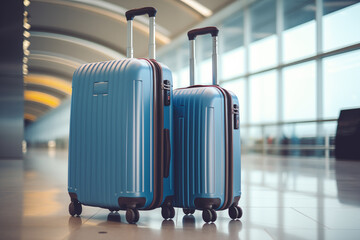 suitcases at the airport