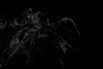 Fototapeta premium Silver dust on a black background. Festive background. eps 10