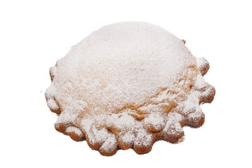 homemade food cupcakes, Sochni with curd filling, bakery products on a white background