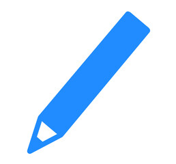 シンプルな青色のペン
