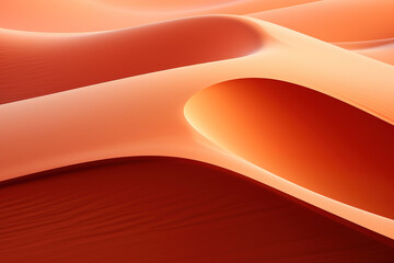Abstract background of a curved sand dune in Arizona generative ai