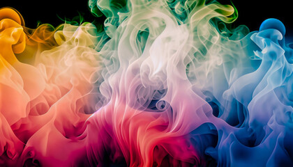 Fototapeta premium Smok texture of trendy abstract background. Creative flowing dynamic smoky wave.