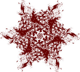 Christmas snowflake of vampires