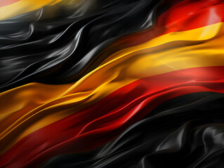 Germany national flag background, Germany flag weaving made by silk cloth fabric, Germany background, ai generated image
