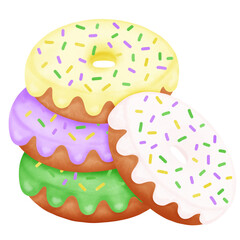 Donuts on Mardi Gras Day