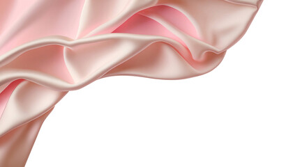 Smooth elegant pink silk or satin texture isolated.