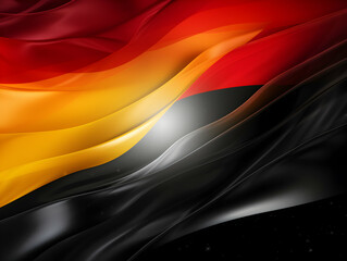 Germany national flag background, Germany flag weaving made by silk cloth fabric, Germany background, ai generated image - obrazy, fototapety, plakaty