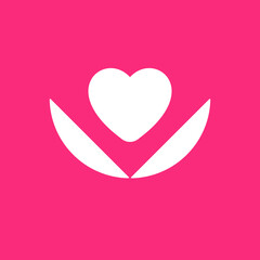 pink heart logo 