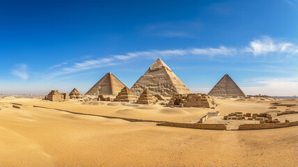 The pyramids in Egypt - obrazy, fototapety, plakaty