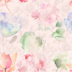 watercolor floral background