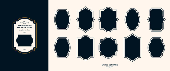 Vintage Labels for food label blank labels retro labels product labels isolated and label bottle in vector svg