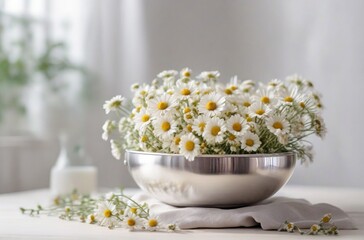 daisies in a glass