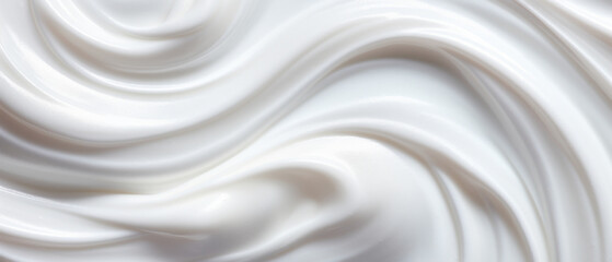 Velvety yogurt texture in detail, epitome of dairy creaminess.