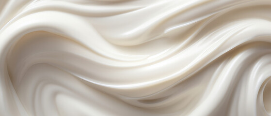 Velvety yogurt texture in detail, epitome of dairy creaminess.