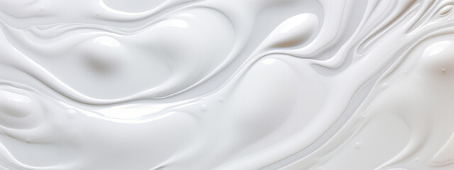 Elegant and smooth cosmetic cream. - obrazy, fototapety, plakaty