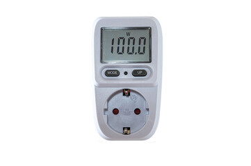 Isolated power watt meter on a transparent background, png