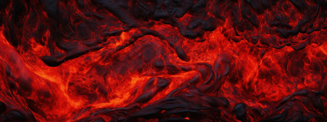 Vivid lava texture in eruption.