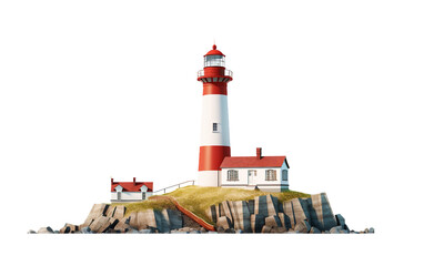 Lighthouse Illumination On transparent background