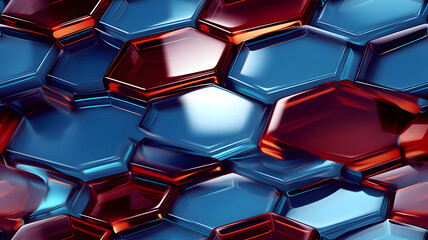 Hexagonal background. Realistic honeycomb texture. Hexagon pattern.