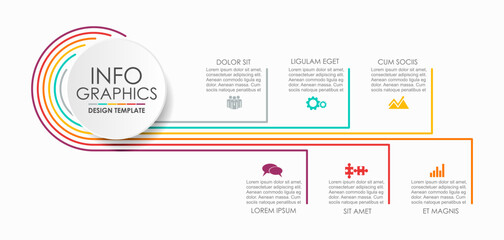 Infographic design template with place for your data. Vector illustration.