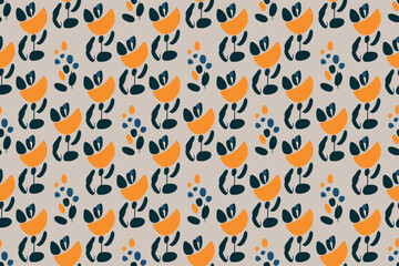 seamless pattern with orange