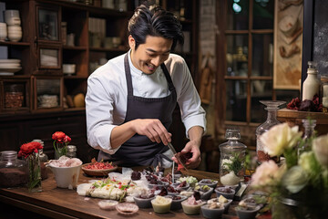 male chef in the kitchen