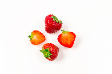 Strawberry in white background