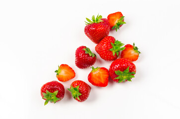 Strawberry in white background