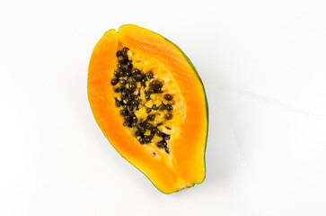half of papaya
