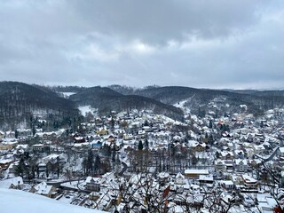 Blick vom Schlo&szlig; in Wernigerode