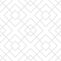 Seamless gray diamond pattern made from straight lines to create fabric and wallpaper. Geometric shapes in trendy retro style for room decoration.